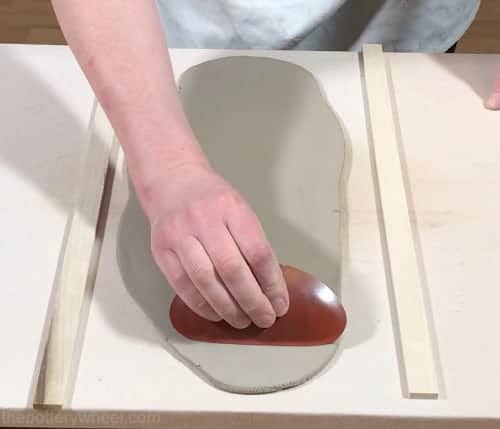 compressing clay