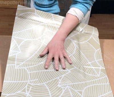 vinyl table cloth for rolling clay