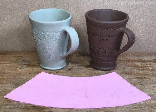 conical shaped mug templates