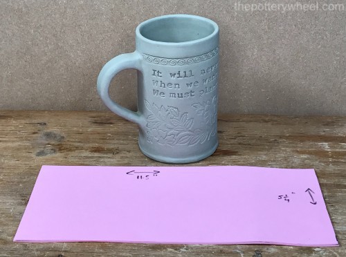 slab pottery mug templates