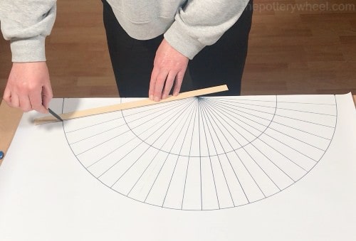drawing radial lines