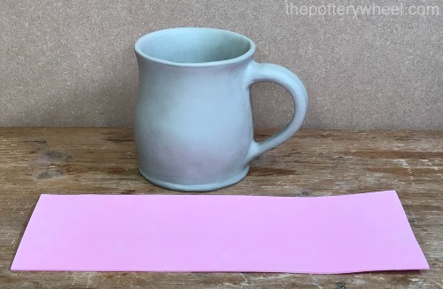 bellied slab mug with template