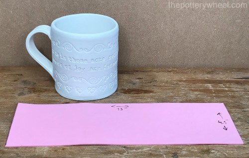 template for large coffee mug