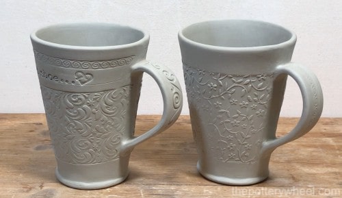 Slab built mugs