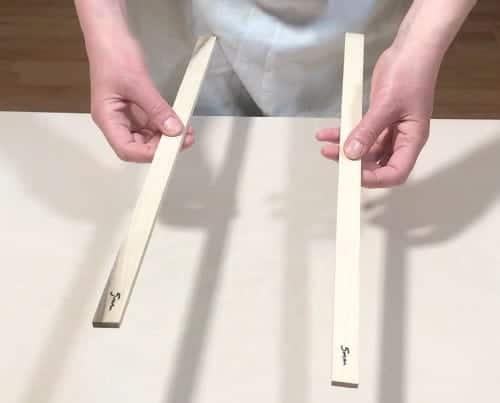 roller guide sticks for making slab plates