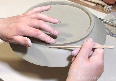 Blending the foot ring on the slab plate