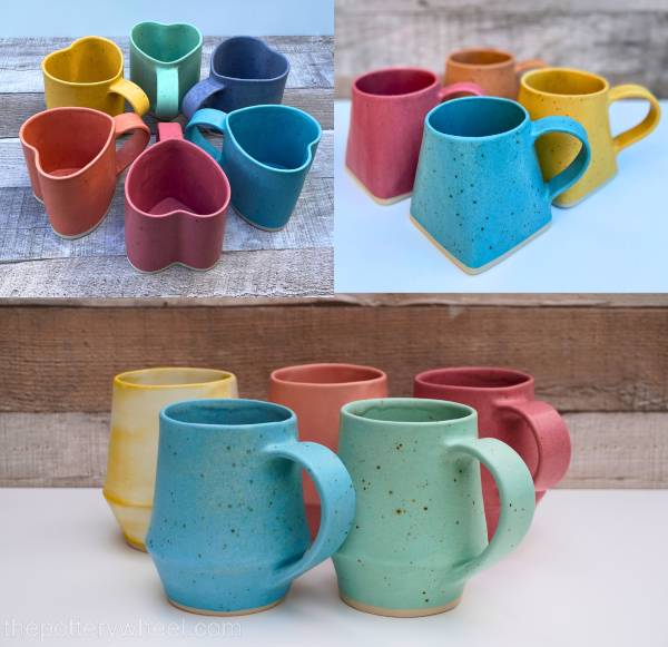 Different slab pottery mug ideas