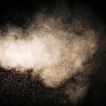 silica dust in the air