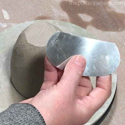 metal rib for smoothing clay