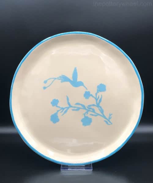 hand built pottery plate