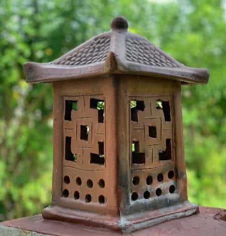 slab pottery lantern