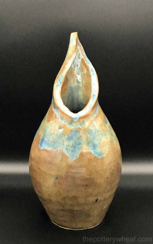 hand built pottery vase