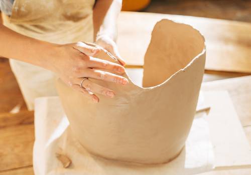 hand building pottery