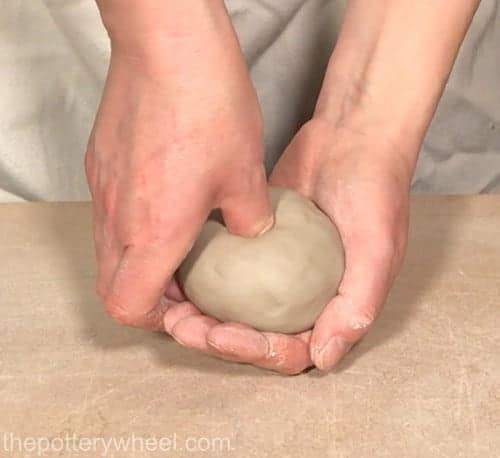 making a pinch pot