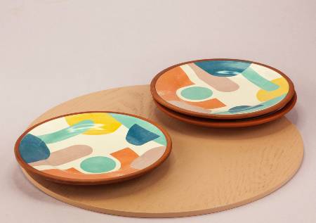 I had these clay plate and cup samples made…but idk just how safe they are  to use to eat and drink from : r/Ceramics