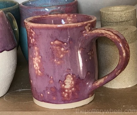 crawling glaze on mug