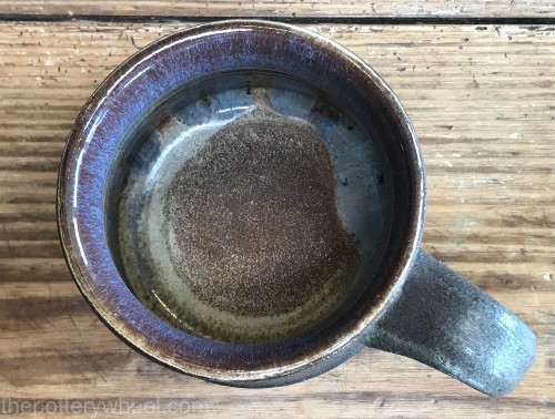 corroded glaze on mug