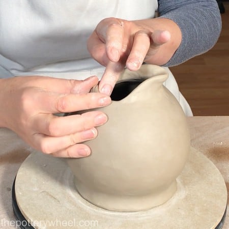 Hand building pottery