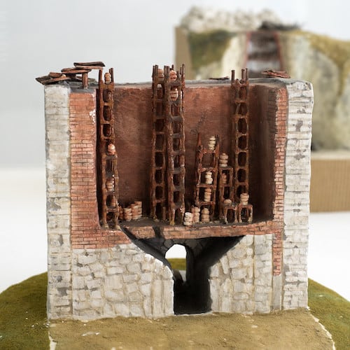 Model of a roman ceramic kiln