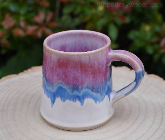 Mug with fluid glaze