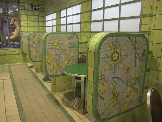 Rookwood pottery tiles at the icecream parlor at the union terminal