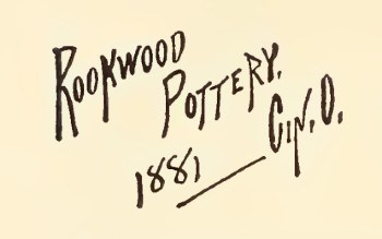 Hand signed Rookwood pottery marks