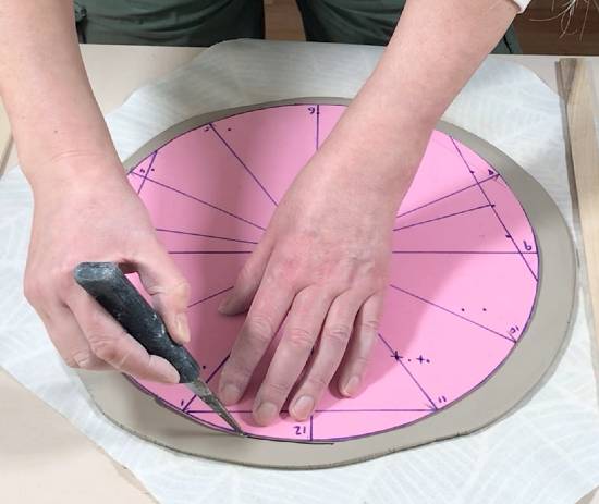 make a ceramic clock