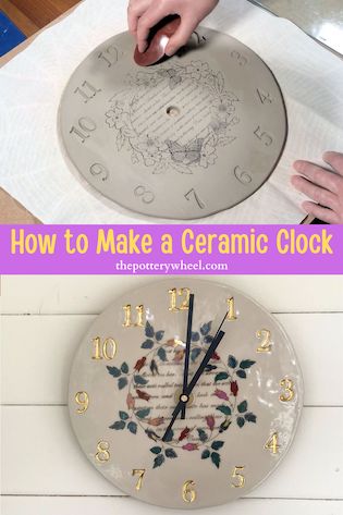 How to make a ceramic clock pin