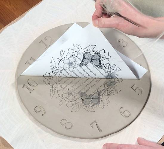 Making a ceramic clock