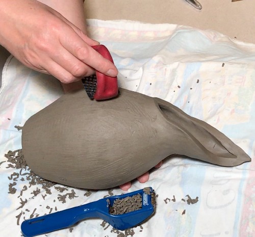 Clay shredding pottery tools