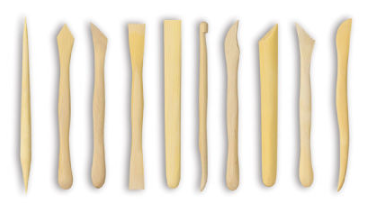 Wooden modeling pottery tools