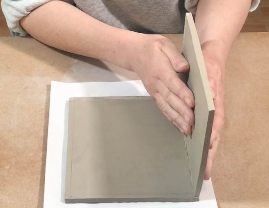 assembling the ceramic slab box