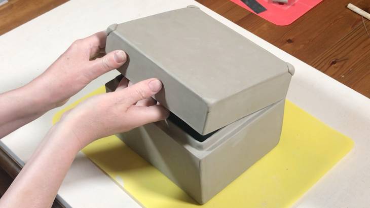 how to make a ceramic slab box