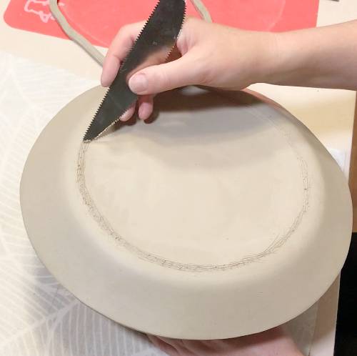 Serrated pottery rib tool
