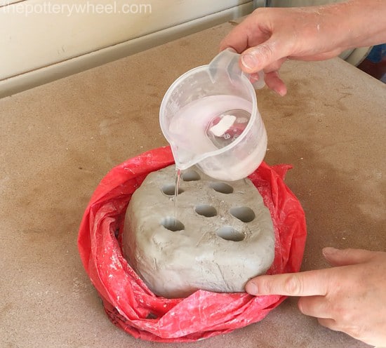 Moist Pottery Clay