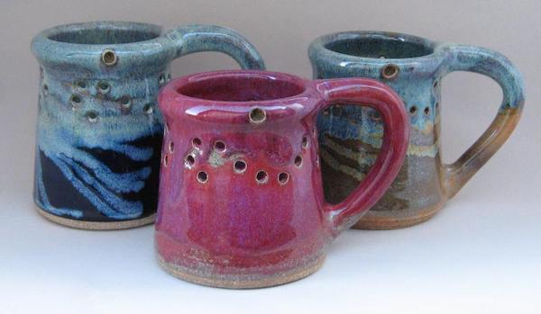 Puzzle mugs by Muddy Mountain Pottery