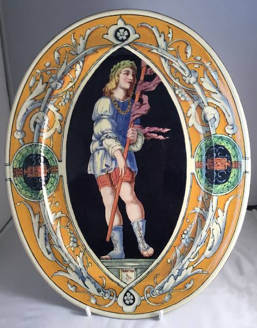 Tin glazed majolica by Minton