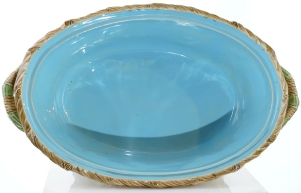 Inside surface of majolica dish