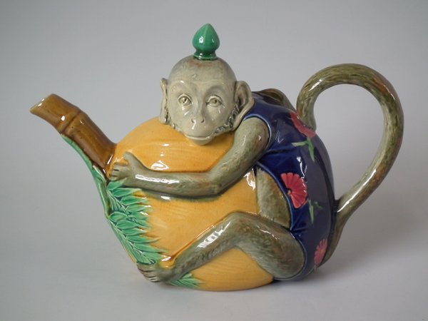 Minton majolica teapot