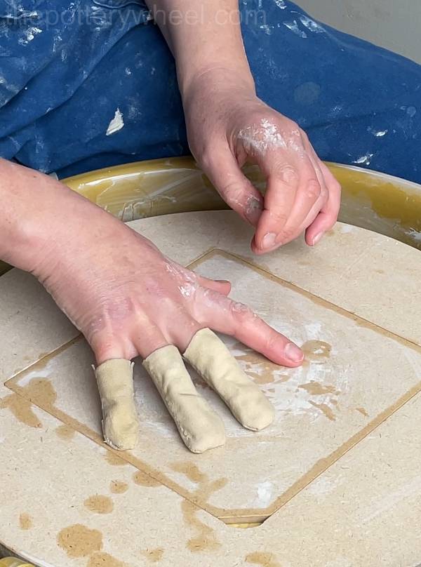 how to protect your fingernails when making pottery