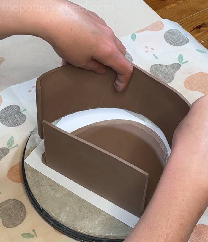 adding the top of the teapot