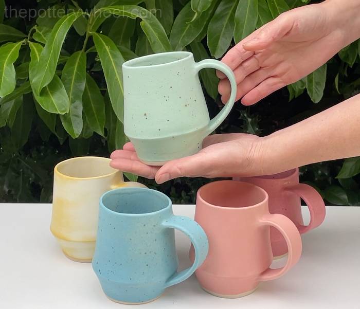 Bellied slab mugs