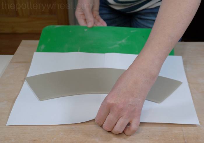 Transferring the slab onto a wooden board