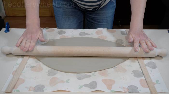 using a wide rolling pin