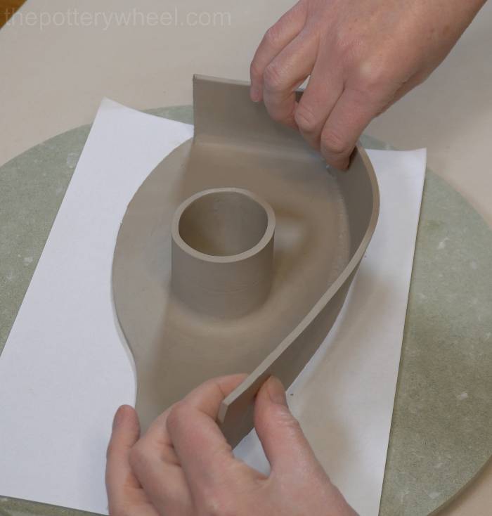 Adding the side to the donut vase