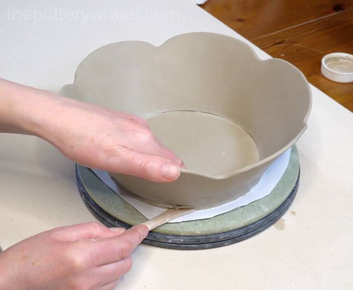 Blending on the base of the bowl