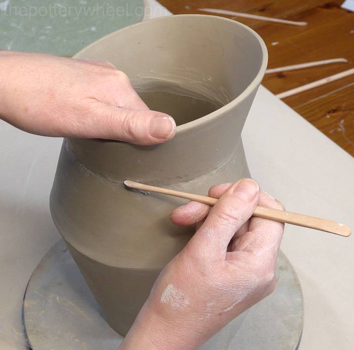 Blending the outside join on the jug