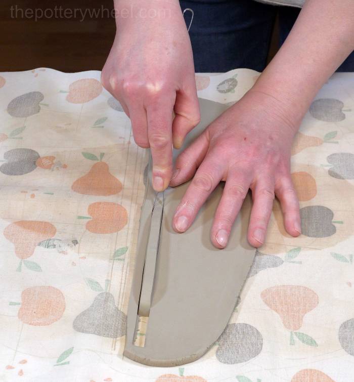 Making the foot ring for the bowl