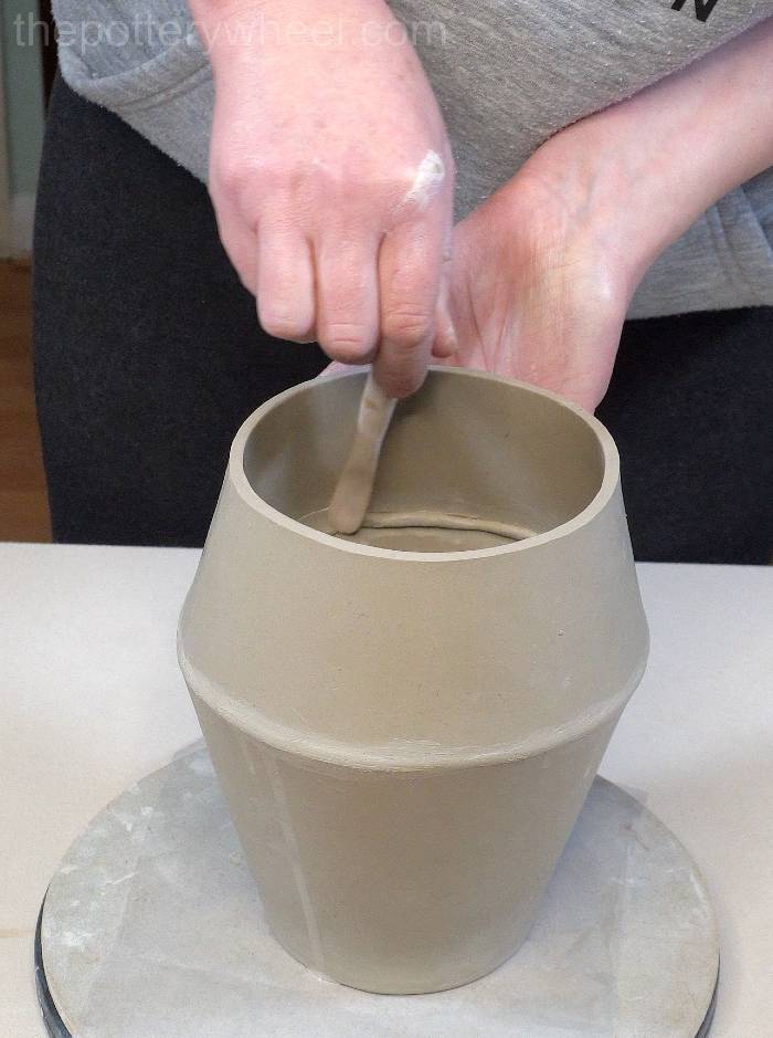 applying a coil to the inside of the jug