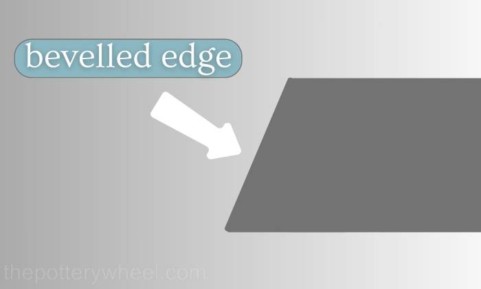 bevelled edge